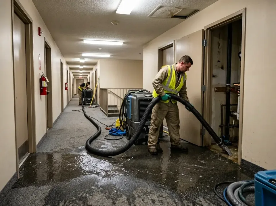 multi-unit-apartment-hallway-f-005 — frequently asked questions, Emergency Burst Pipe Water Extraction & Removal in Oglesby,…